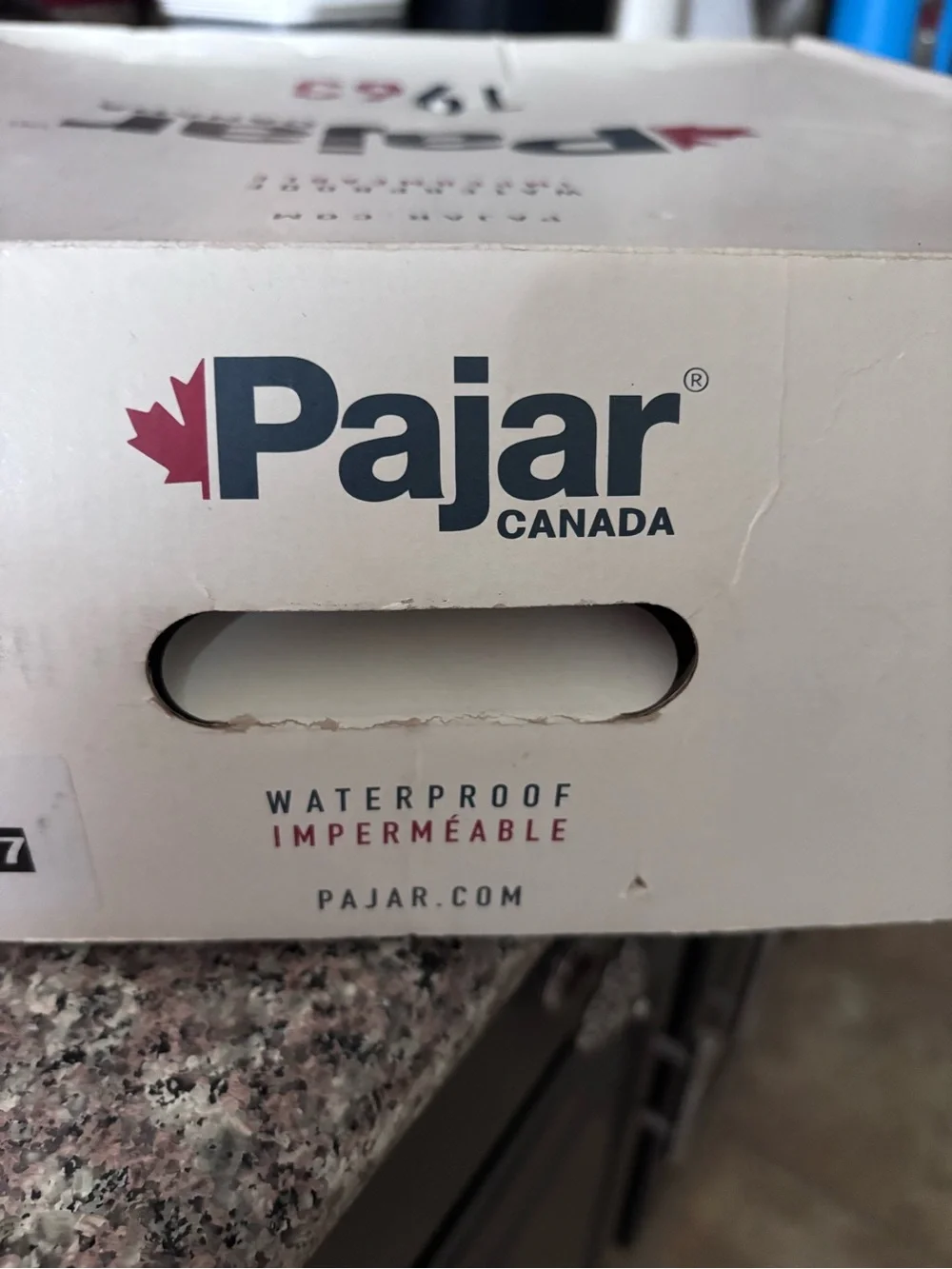 Pajar Taupe and Black Puffer Lace-Up Winter Boots